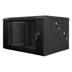 Lanberg WF02-6606-10B armario rack 6U Bastidor de pared Negro