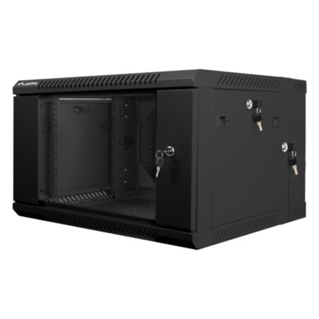 Lanberg WF02-6606-10B armario rack 6U Bastidor de pared Negro