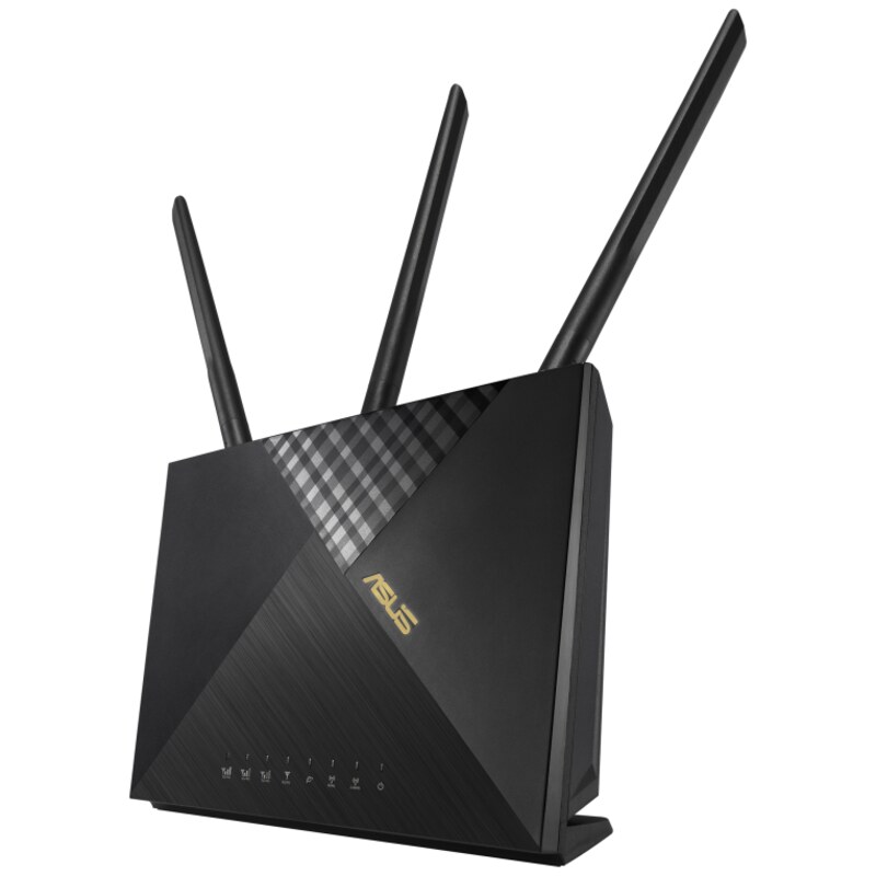 ASUS 4G-AX56 router inalámbrico Gigabit Ethernet Doble banda (2,4 GHz / 5 GHz) Negro