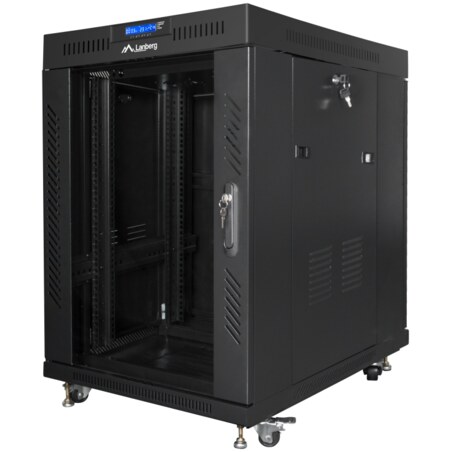 Lanberg FF01-8015-12BL armario rack 15U Rack o bastidor independiente Negro