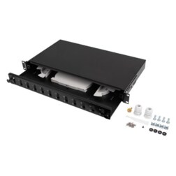 Lanberg FOP1-12SD-LQB panel de parcheo 1U
