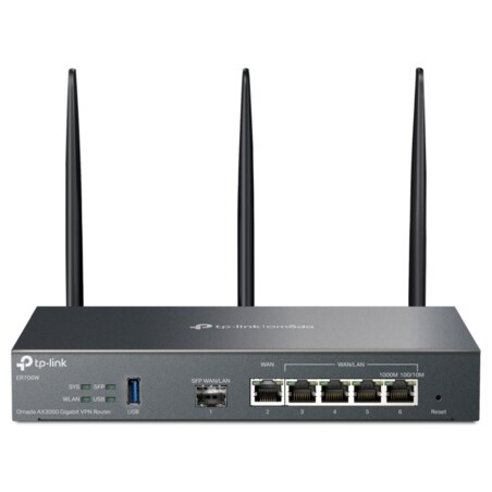TP-Link Omada ER706W router inalámbrico Gigabit Ethernet Doble banda (2,4 GHz / 5 GHz) Negro