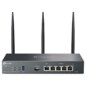TP-Link Omada ER706W router inalámbrico Gigabit Ethernet Doble banda (2,4 GHz / 5 GHz) Negro