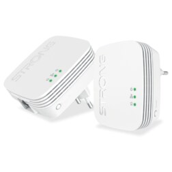 Strong POWERL600DUOMINI adaptador de red PowerLine 600 Mbit/s Ethernet Blanco 2 pieza(s)