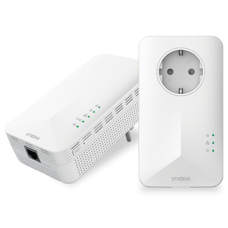 Strong POWERL1000DUOWIFIEUV2 1000 Mbit/s Ethernet Wifi Blanco 2 pieza(s)