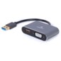 Gembird A-USB3-HDMIVGA-01 Adaptador gráfico USB 3840 x 2160 Pixeles Gris