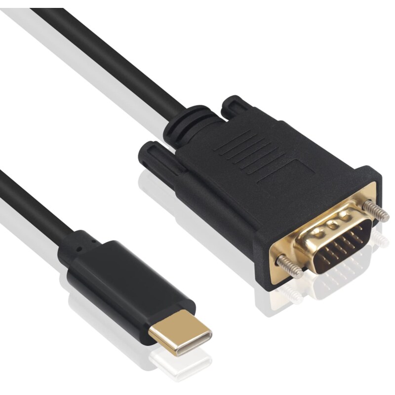 Ewent EC1052 adaptador de cable de vídeo 1,8 m USB Tipo C VGA (D-Sub)