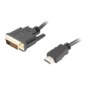 Lanberg CA-HDDV-20CU-0018-BK adaptador de cable de vídeo 1,8 m HDMI tipo A (Estándar) DVI-D Negro