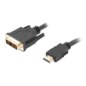 Lanberg CA-HDDV-10CC-0030-BK adaptador de cable de vídeo 3 m HDMI tipo A (Estándar) DVI-D Negro