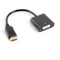 Lanberg AD-0007-BK adaptador de cable de vídeo 0,1 m DisplayPort DVI-D Negro