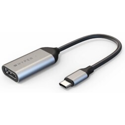 HYPER HD425A adaptador de cable de vídeo USB Tipo C HDMI Acero inoxidable