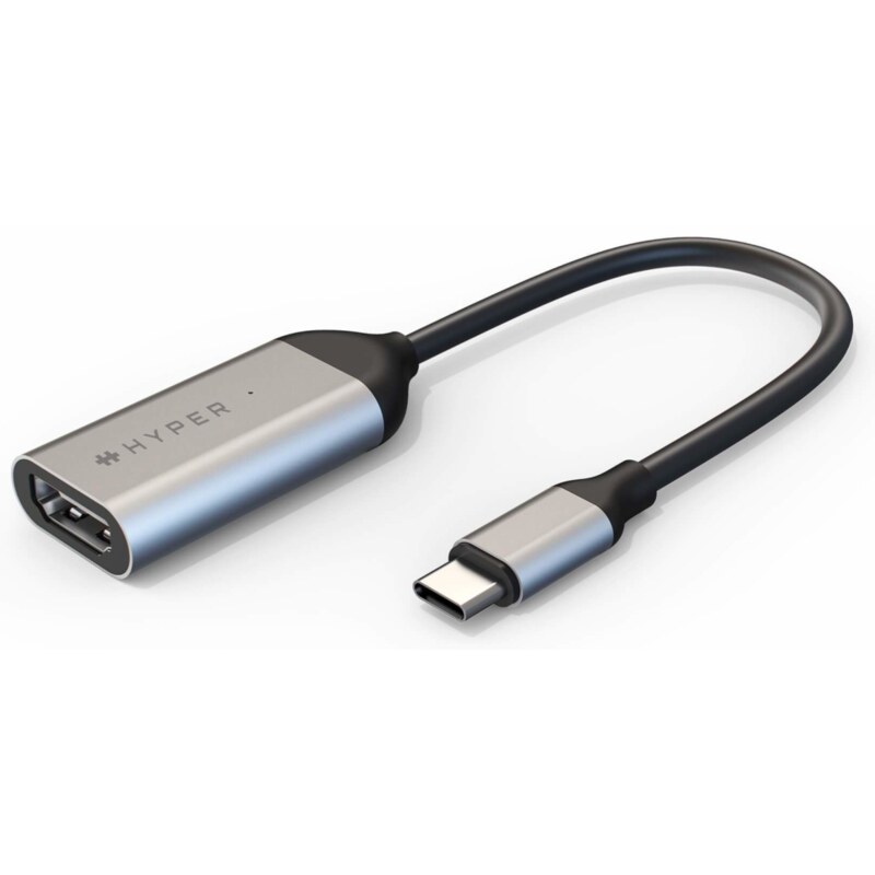 HYPER HD425A adaptador de cable de vídeo USB Tipo C HDMI Acero inoxidable