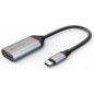 HYPER HD425A adaptador de cable de vídeo USB Tipo C HDMI Acero inoxidable