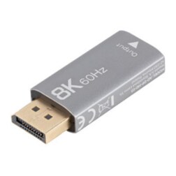 Lanberg AD-DP-HD-03 adaptador de cable de vídeo 0 m DisplayPort HDMI Plata