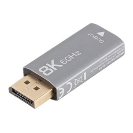 Lanberg AD-DP-HD-03 adaptador de cable de vídeo 0 m DisplayPort HDMI Plata