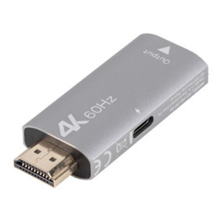Lanberg AD-HD-DP-01 adaptador de cable de vídeo 0 m HDMI tipo A (Estándar) DisplayPort Plata