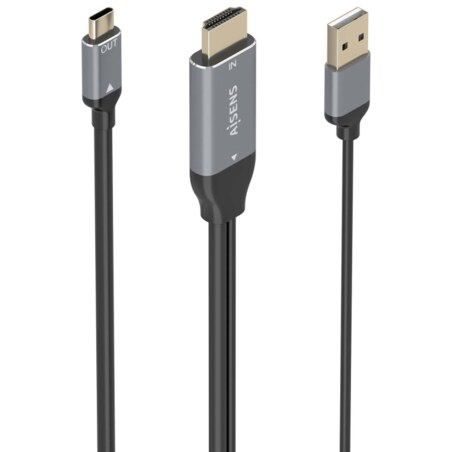 AISENS A109-0871 adaptador de cable de vídeo 1,8 m HDMI + USB USB Tipo C