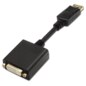 AISENS A125-0133 adaptador de cable de vídeo 0,15 m DisplayPort DVI Negro
