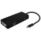 AISENS Conversor USB-C A DP/DVI/HDMI/VGA, USB-C/M-DP/H-DVI/H-HDMI/H-Vga/H, Negro, 15cm