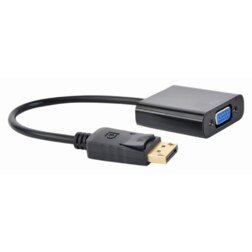 Gembird A-DPM-VGAF-02 adaptador de cable de vídeo 0,15 m VGA (D-Sub) DisplayPort Negro
