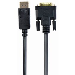 Gembird CC-DPM-DVIM-6 adaptador de cable de vídeo 1,8 m DisplayPort DVI Negro