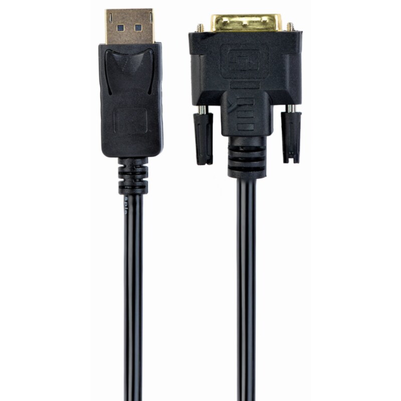 Gembird CC-DPM-DVIM-6 adaptador de cable de vídeo 1,8 m DisplayPort DVI Negro