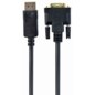 Gembird CC-DPM-DVIM-6 adaptador de cable de vídeo 1,8 m DisplayPort DVI Negro
