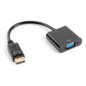 Lanberg AD-0002-BK adaptador de cable de vídeo 0,2 m VGA (D-Sub) DisplayPort Negro