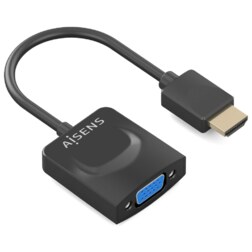AISENS Conversor HDMI a SVGA, HDMI A/M-SVGA/H, Negro, 15?m