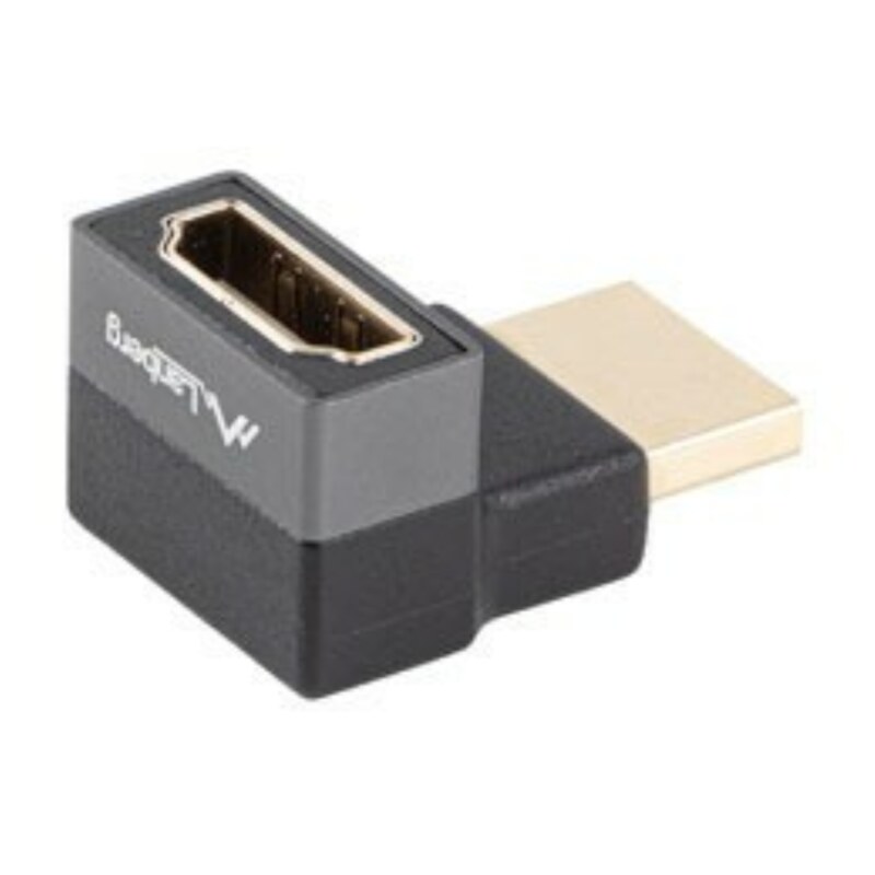 Lanberg AD-HDMI-08 adaptador de cable de vídeo HDMI tipo A (Estándar) Negro, Plata
