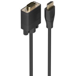AISENS Cable Conversor HDMI a SVGA, HDMI A/M-SVGA/M, Negro, 2.0m