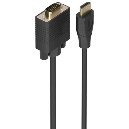 AISENS Cable Conversor HDMI a SVGA, HDMI A/M-SVGA/M, Negro, 2.0m
