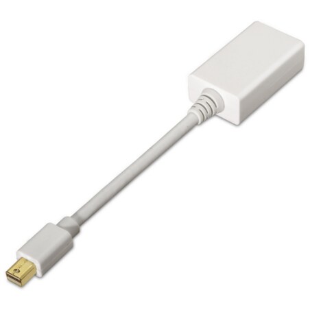 AISENS A125-0138 adaptador de cable de vídeo 0,15 m Mini DisplayPort HDMI Blanco