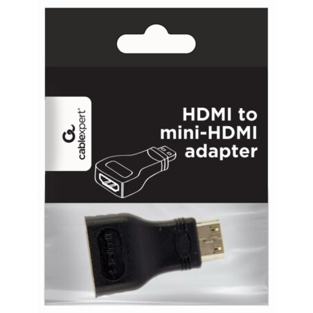 Gembird A-HDMI-FC cambiador de género para cable mini-HDMI Negro