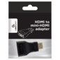 Gembird A-HDMI-FC cambiador de género para cable mini-HDMI Negro