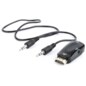 Gembird A-HDMI-VGA-02 cambiador de género para cable VGA (D-Sub) Negro