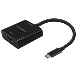 AISENS Conversor USB-C A HDMI 4K@30Hz, USB-C/M-HDMI/H, Negro, 15cm