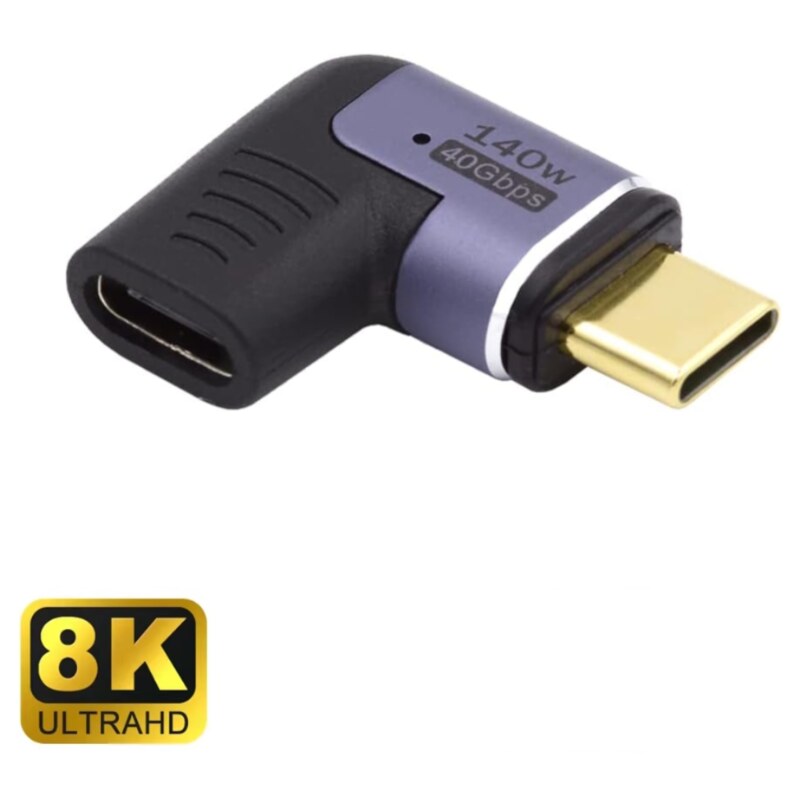Ewent EC1048 cambiador de género para cable USB-C Negro, Púrpura