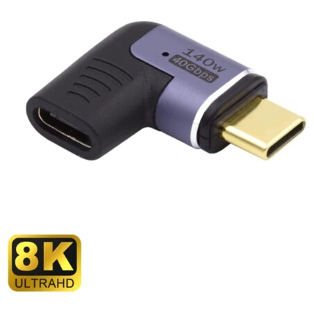 Ewent EC1048 cambiador de género para cable USB-C Negro, Púrpura
