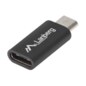 Lanberg AD-UC-UM-01 cambiador de género para cable Micro-USB 2.0 Type B USB 2.0 Type C Negro