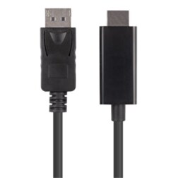 Lanberg CA-DPHD-11CC-0030-BK cambiador de género para cable DisplayPort HDMI Negro