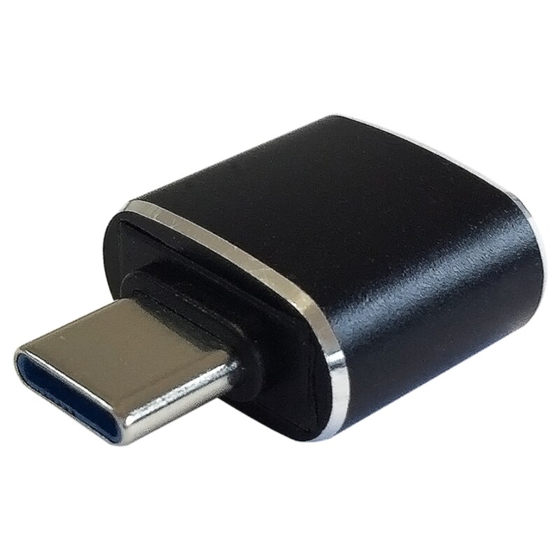 AISENS Mini adaptador USB 3.1 Gen2 3A, tipo USB-C/M-A/H, Negro