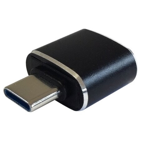 AISENS Mini adaptador USB 3.1 Gen2 3A, tipo USB-C/M-A/H, Negro