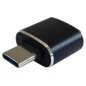 AISENS Mini adaptador USB 3.1 Gen2 3A, tipo USB-C/M-A/H, Negro