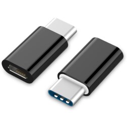 Gembird A-USB2-CMmF-01 USB Type-C Micro USB Negro