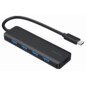 Gembird UHB-CM-U3P4P-01 hub de interfaz USB 3.2 Gen 1 (3.1 Gen 1) Type-C Negro