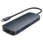 HYPER HD4005GL hub de interfaz USB 3.2 Gen 1 (3.1 Gen 1) Type-C 10000 Mbit/s Azul, Gris