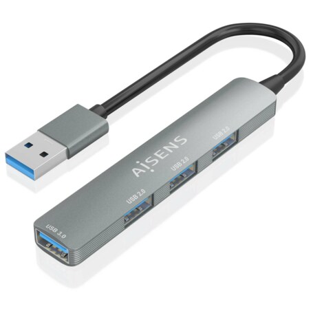 AISENS A106-0859 hub de interfaz USB 3.2 Gen 1 (3.1 Gen 1) Type-A 5000 Mbit/s