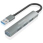 AISENS A106-0859 hub de interfaz USB 3.2 Gen 1 (3.1 Gen 1) Type-A 5000 Mbit/s