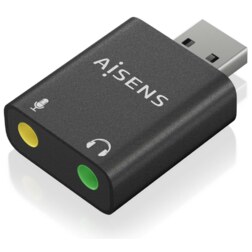 AISENS A106-0768 cambiador de género para cable 2x 3.5 mm
